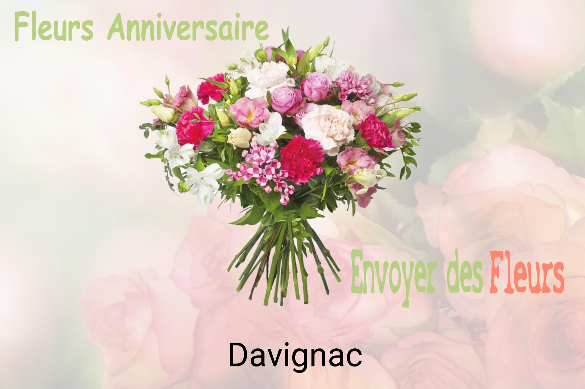 Bouquet de fleurs d’anniversaire livré à Davignac